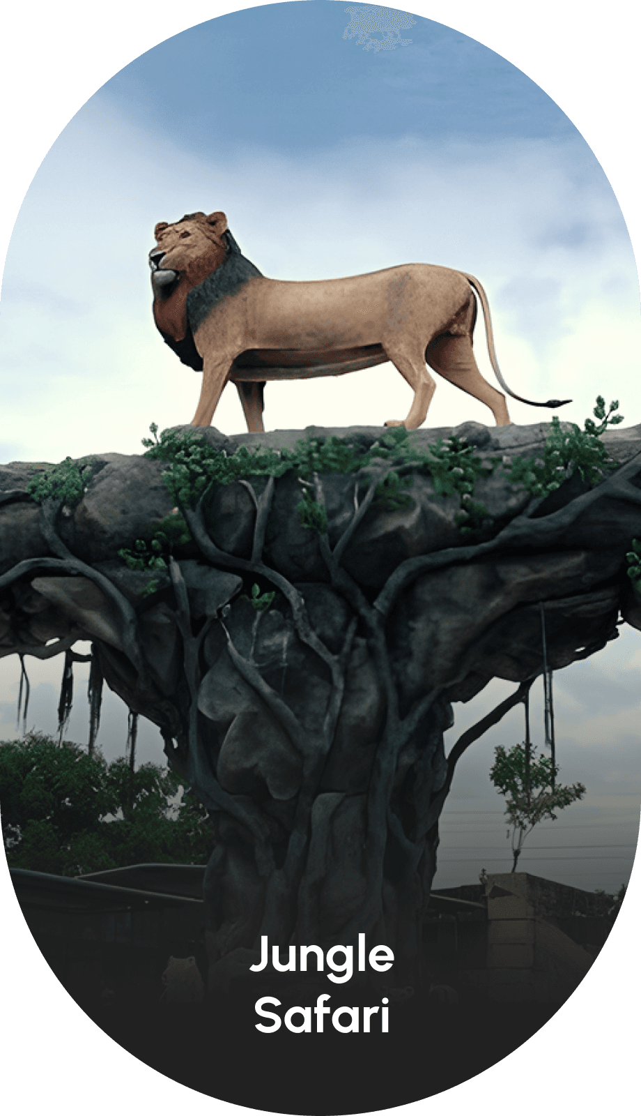 Statue of Unity Jungle Safari Entrance – Wildlife Tour with Lion Sculpture at the Unity Tourism