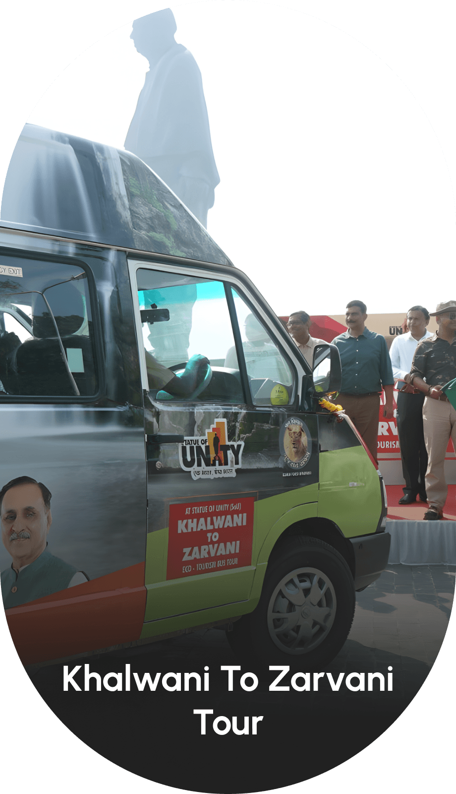 Zarvani Eco Tourism bus tour from Khalwani near Statue of Unity in Gujarat, India