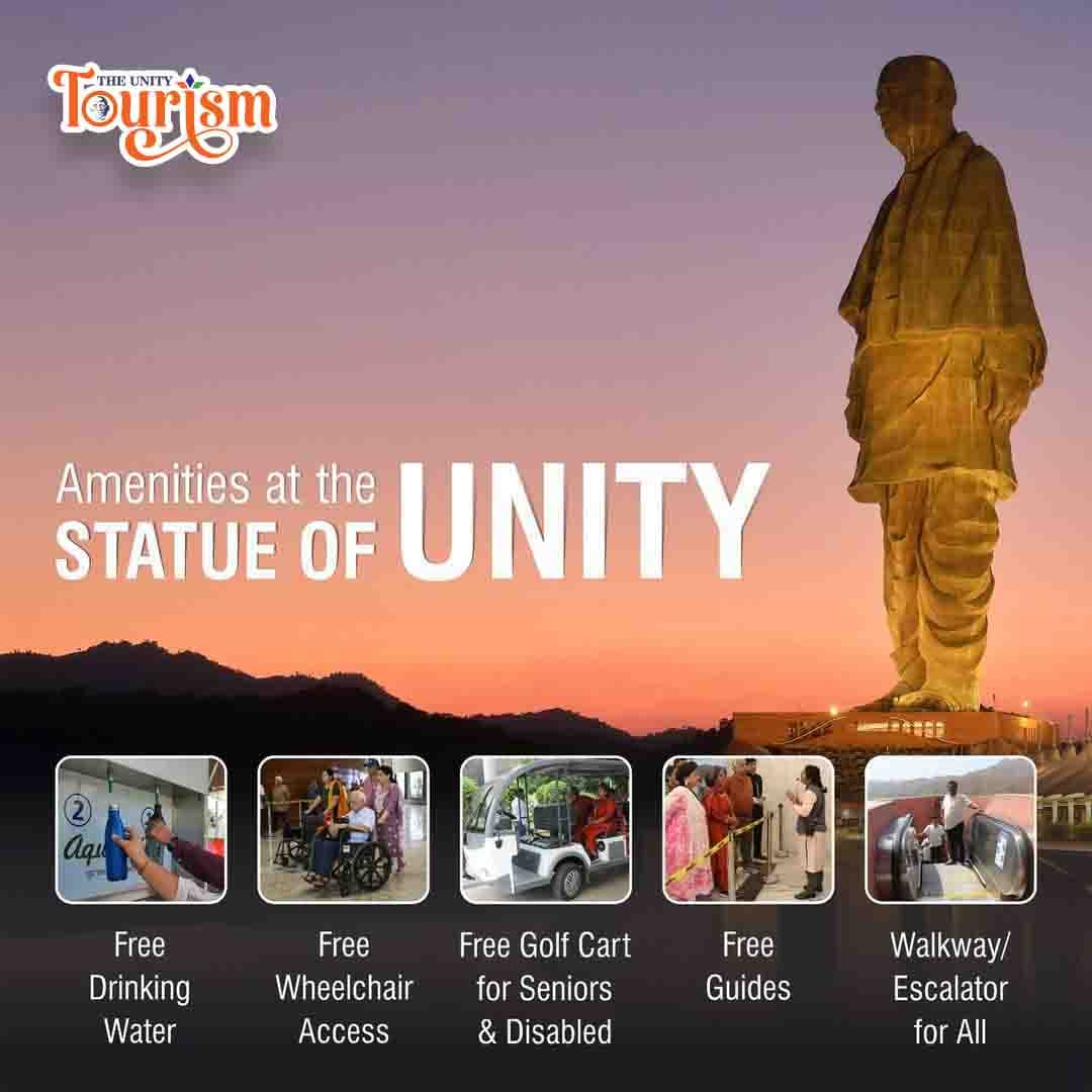 Aminities At the Statue of unity With Express Entry