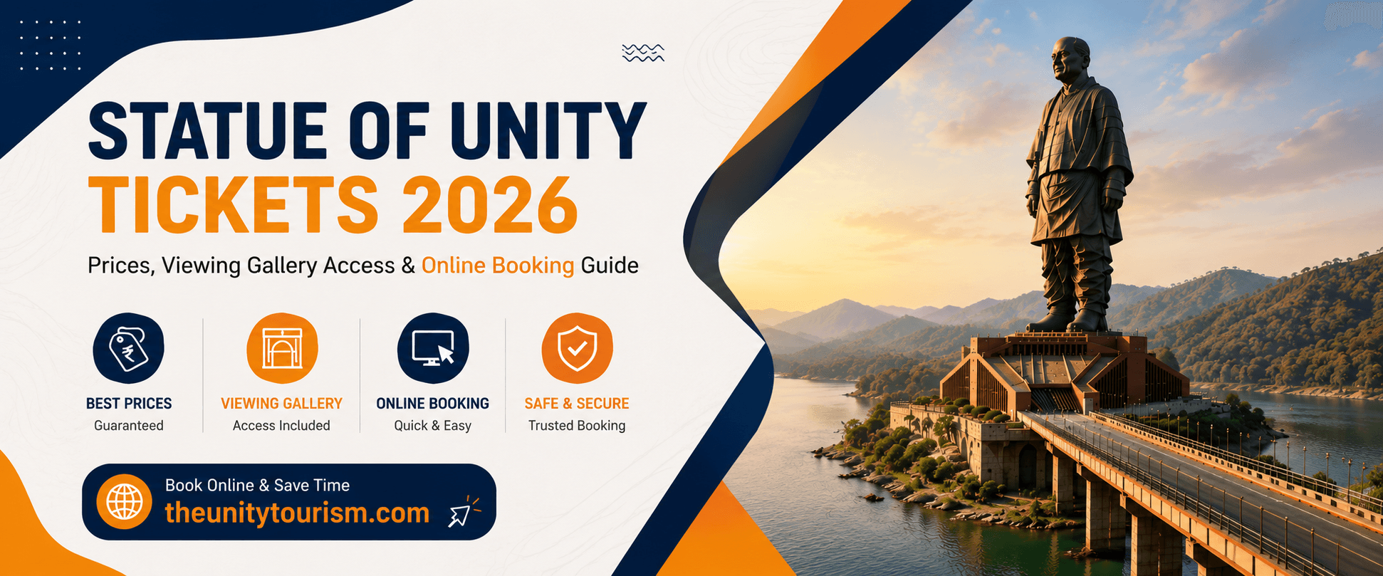 Statue of Unity Tickets 2026: Ticket Price, Viewing Gallery & Online Booking Guide