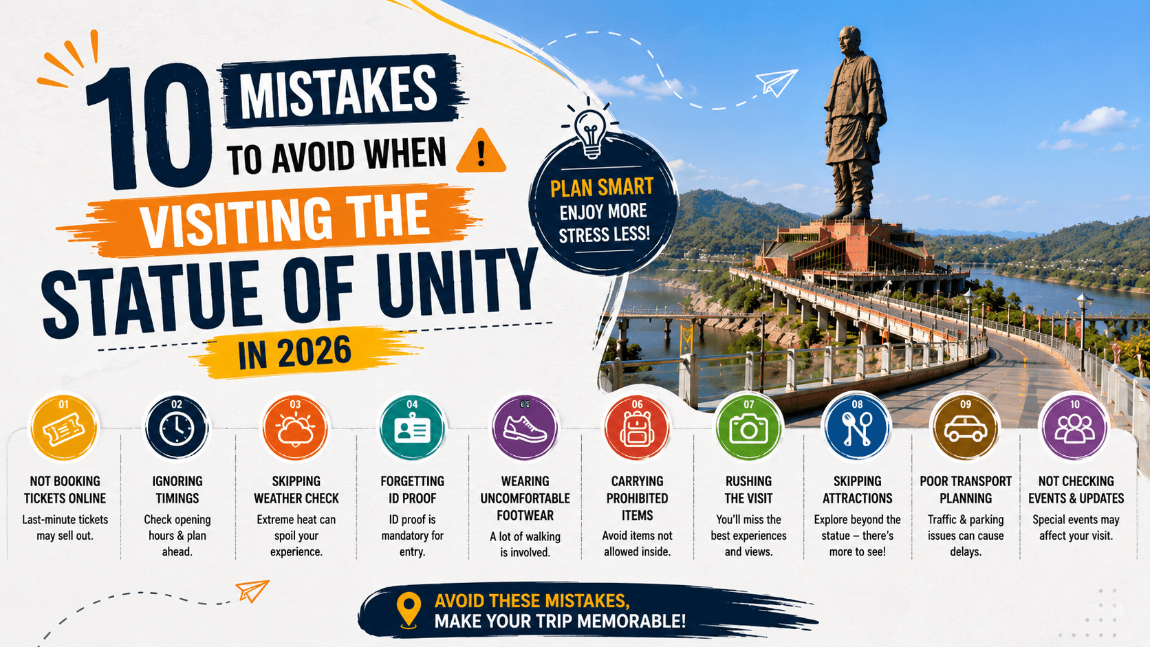 10 Mistakes to Avoid When Visiting the Statue of Unity in 2026 