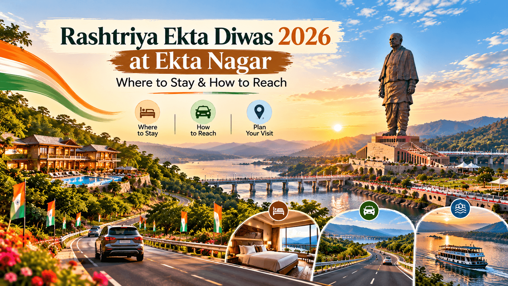 At Ekta Nagar Where to Stay & How to Reach