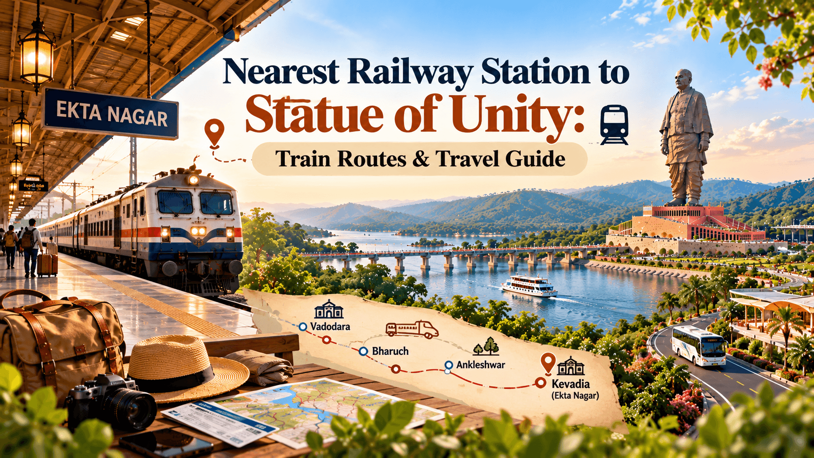 Nearest Railway Station to Statue of Unity