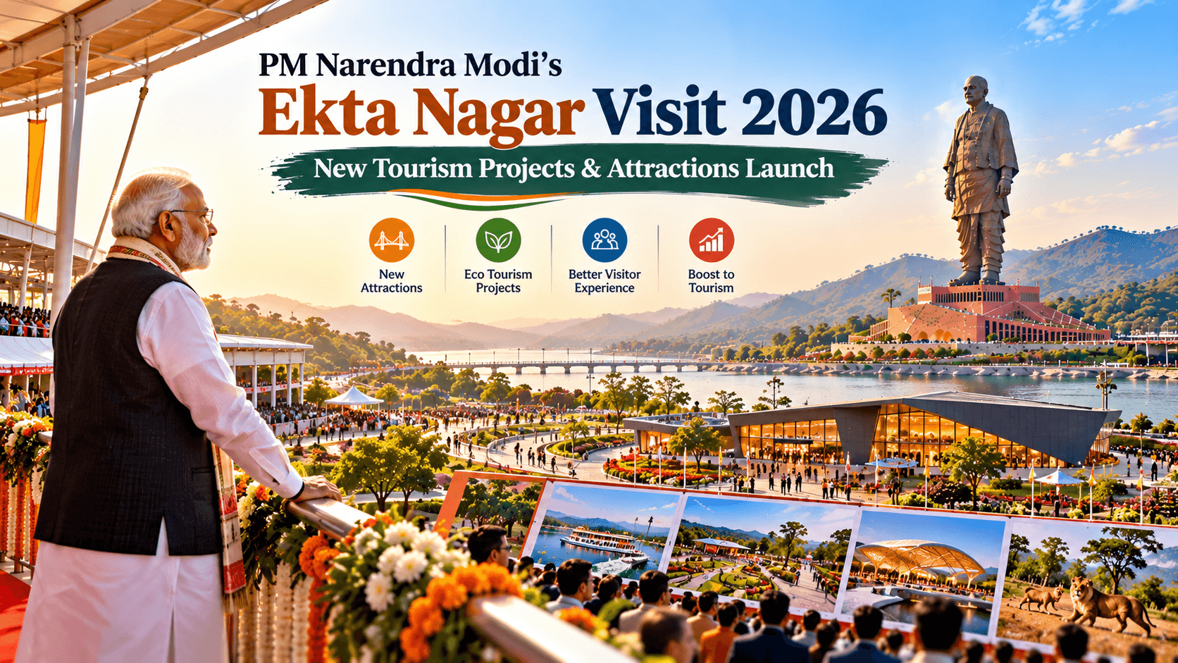 New Tourism Projects & Attractions Launch At Statue of Unity
