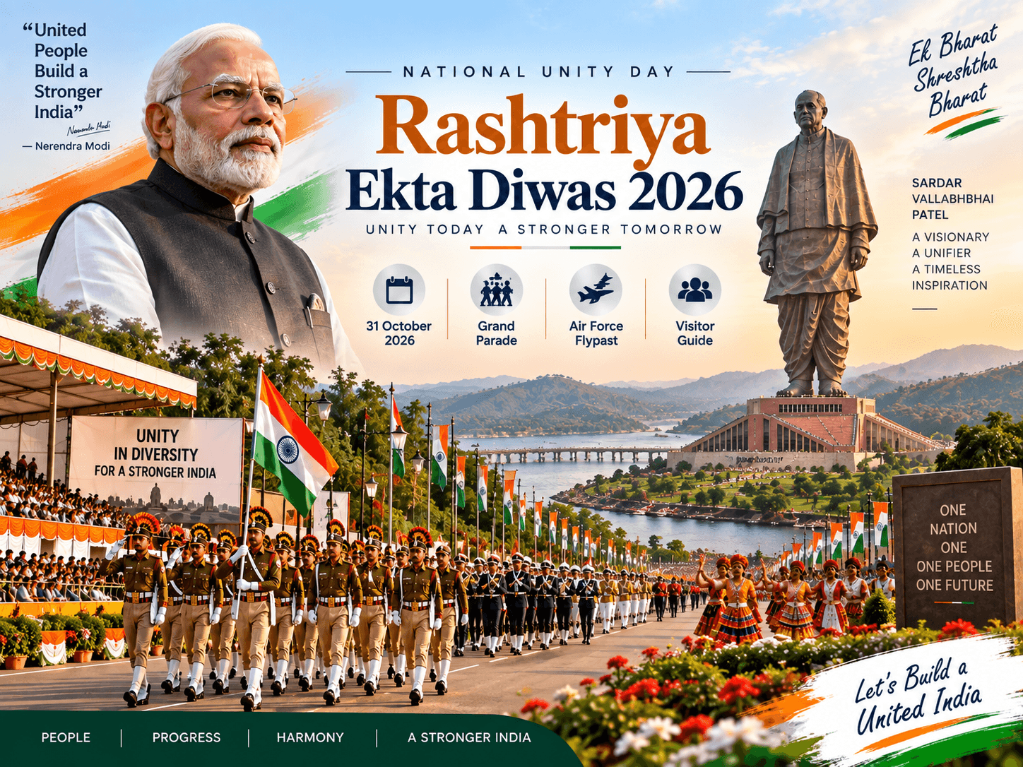 Rashtriya Ekta Diwas 2026 : Registration for Parade Ceremony