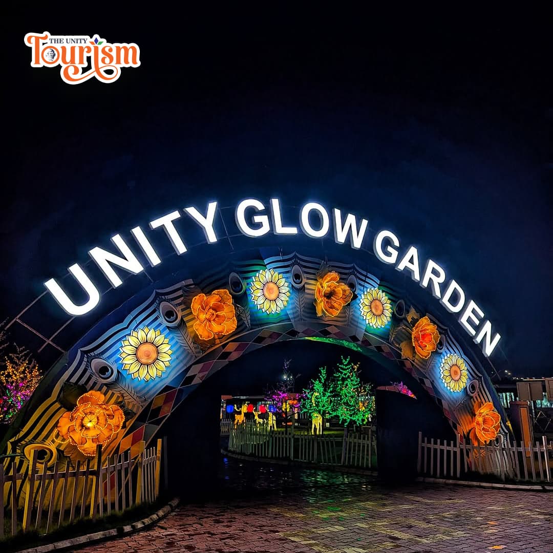    The Unity Glow Garden features stunning illuminated displays, recognized as the largest garden of its kind in the world.
