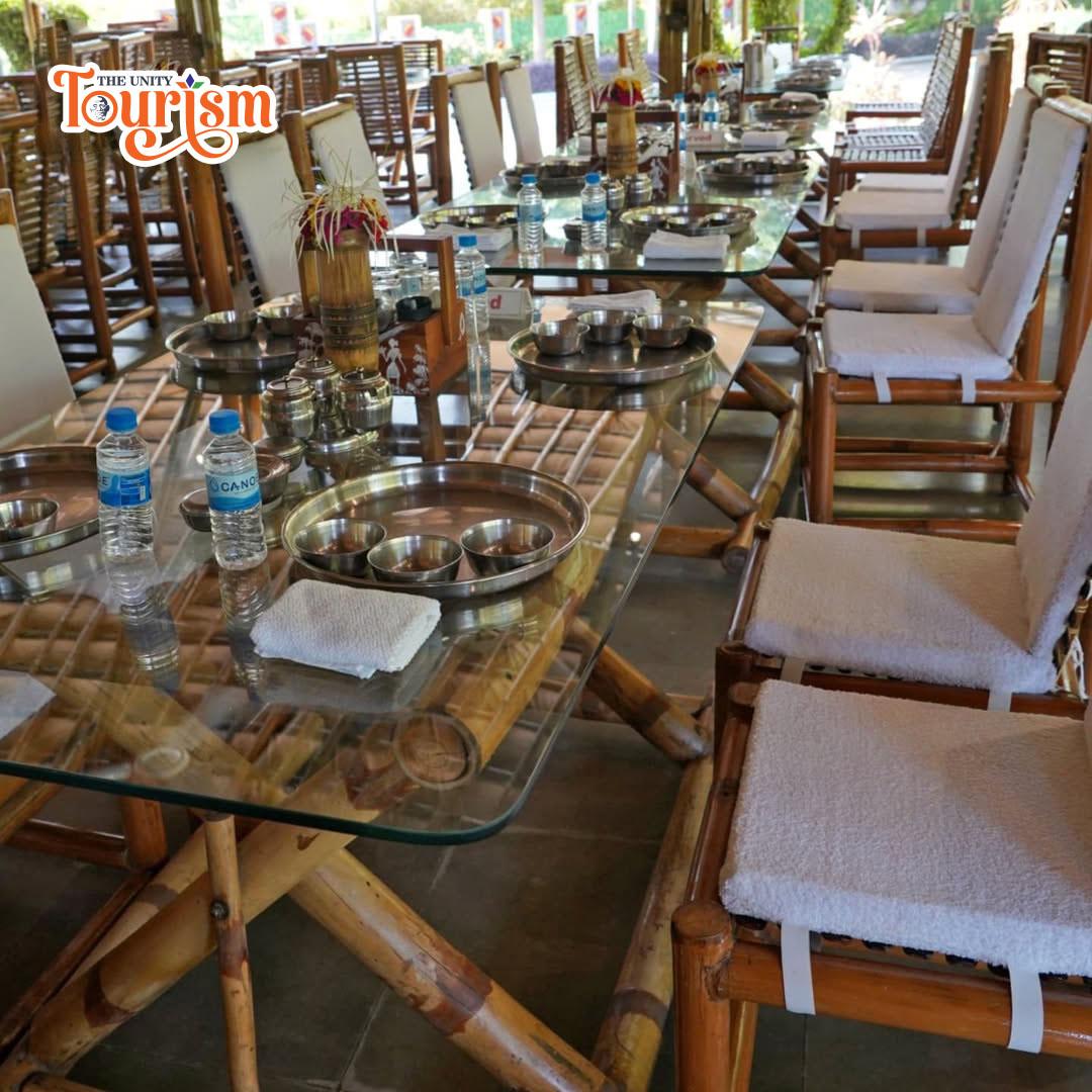 Traditional Ekta Thali served at Ekta Tribal Café, Ekta Nursery near Statue of Unity