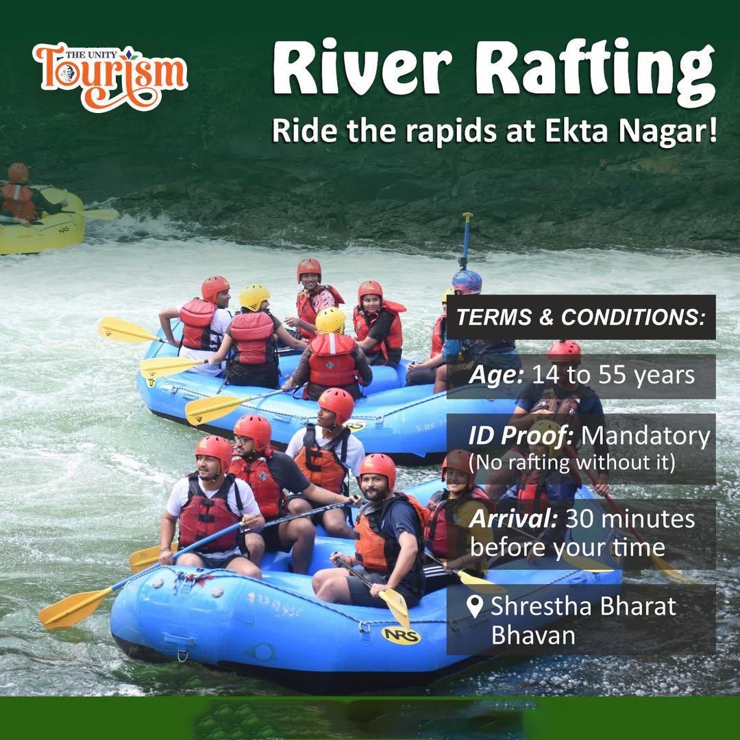 River Rafting Ride the Rapids at The Ekta Nagar With Terms & Conditions of River Rafting