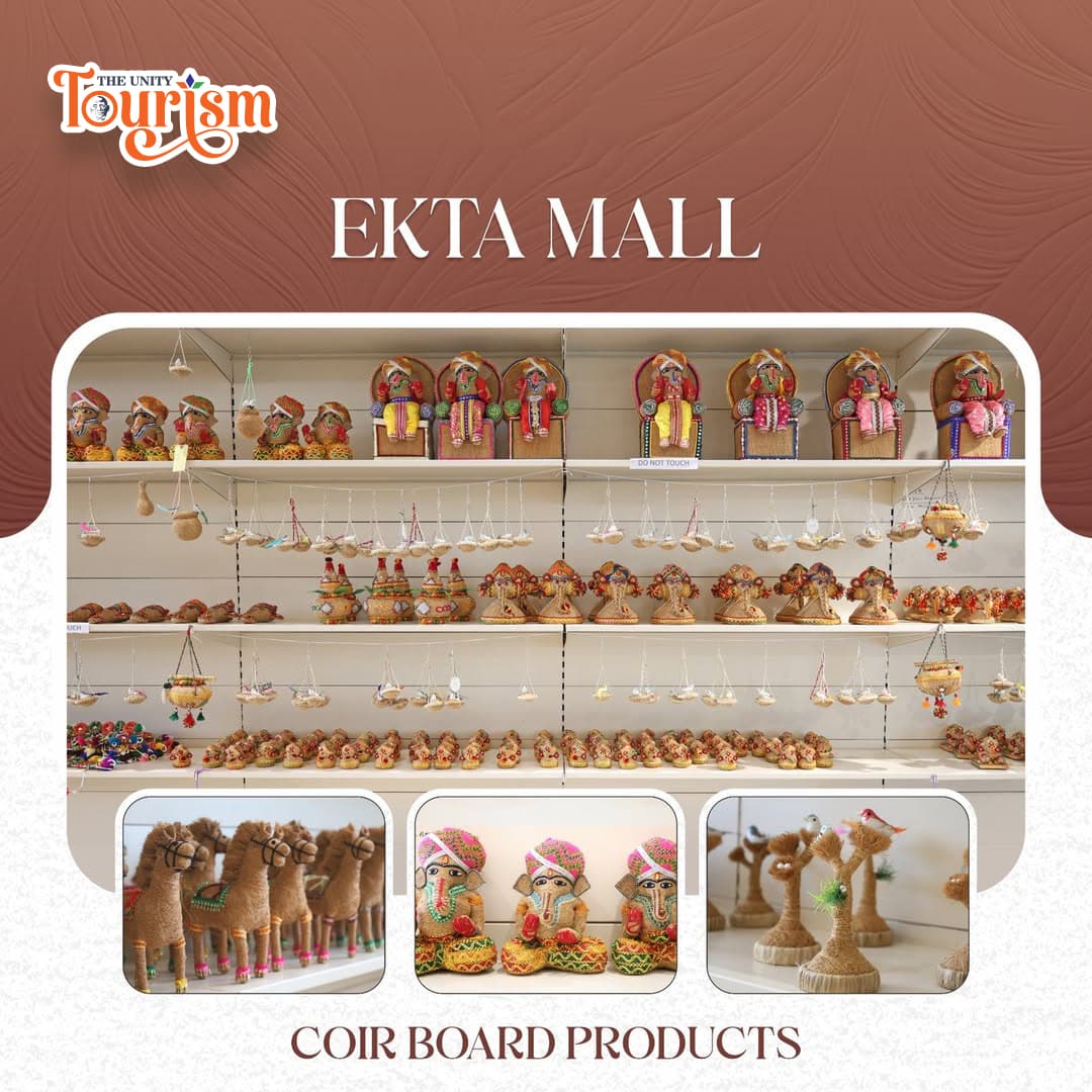 Visitors shopping at Ekta Mall near Statue of Unity Gujarat