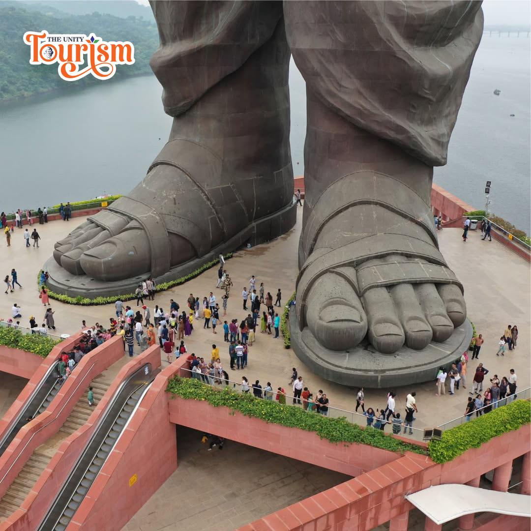 Image of Lower Side of Statue of sardar Vallabhbhai Patel (Foot Image)