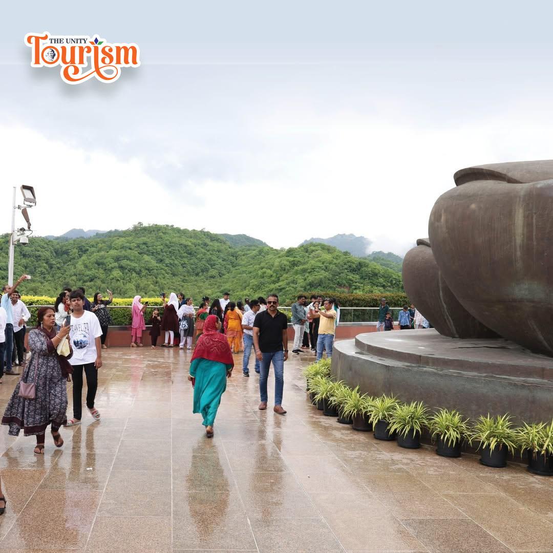 View of Bottom Area of Statue of unity (foot of Sadar Vallabhbhai Patel)
