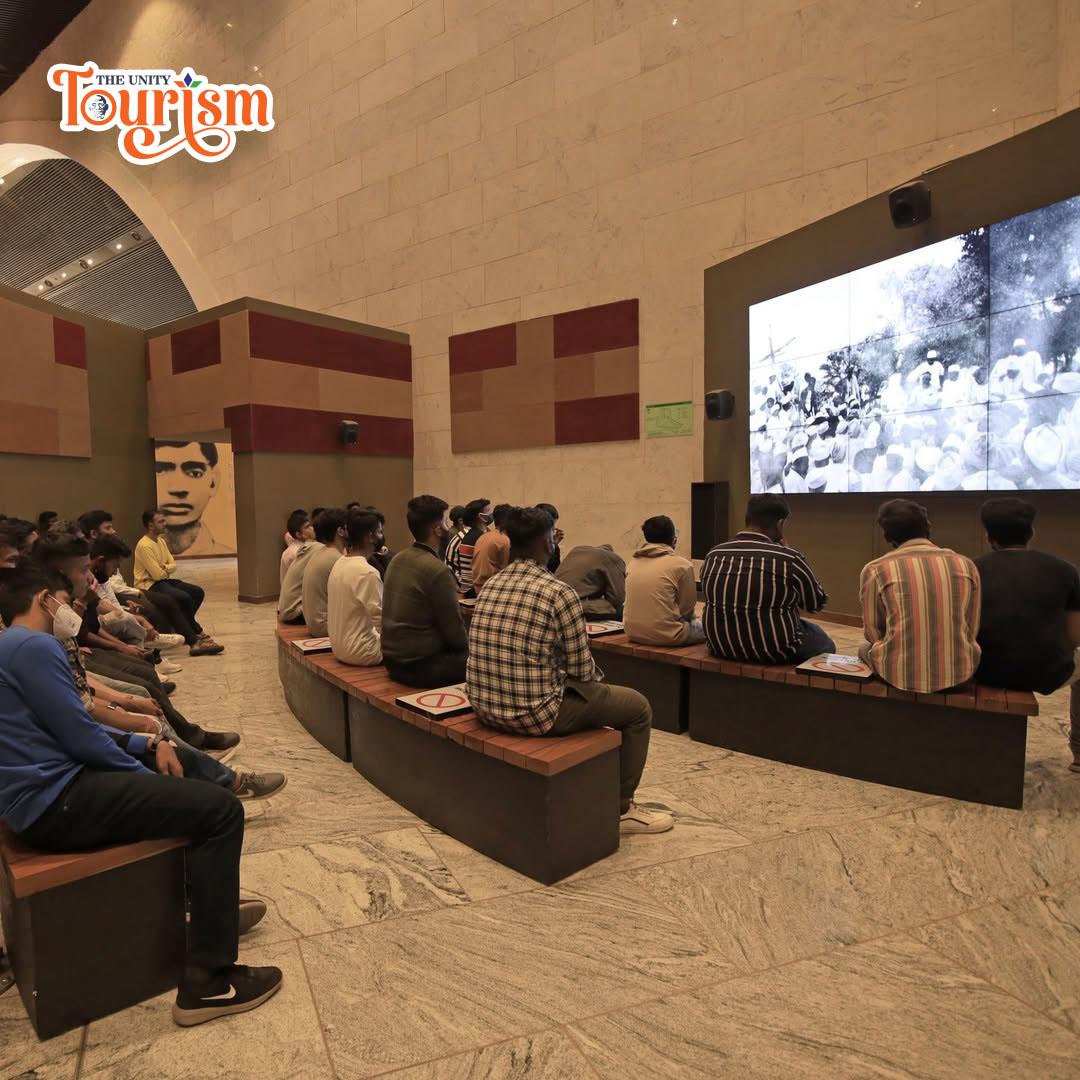  Sitting Area at Visulation in TV at Viewing Gallery in Statue of unity