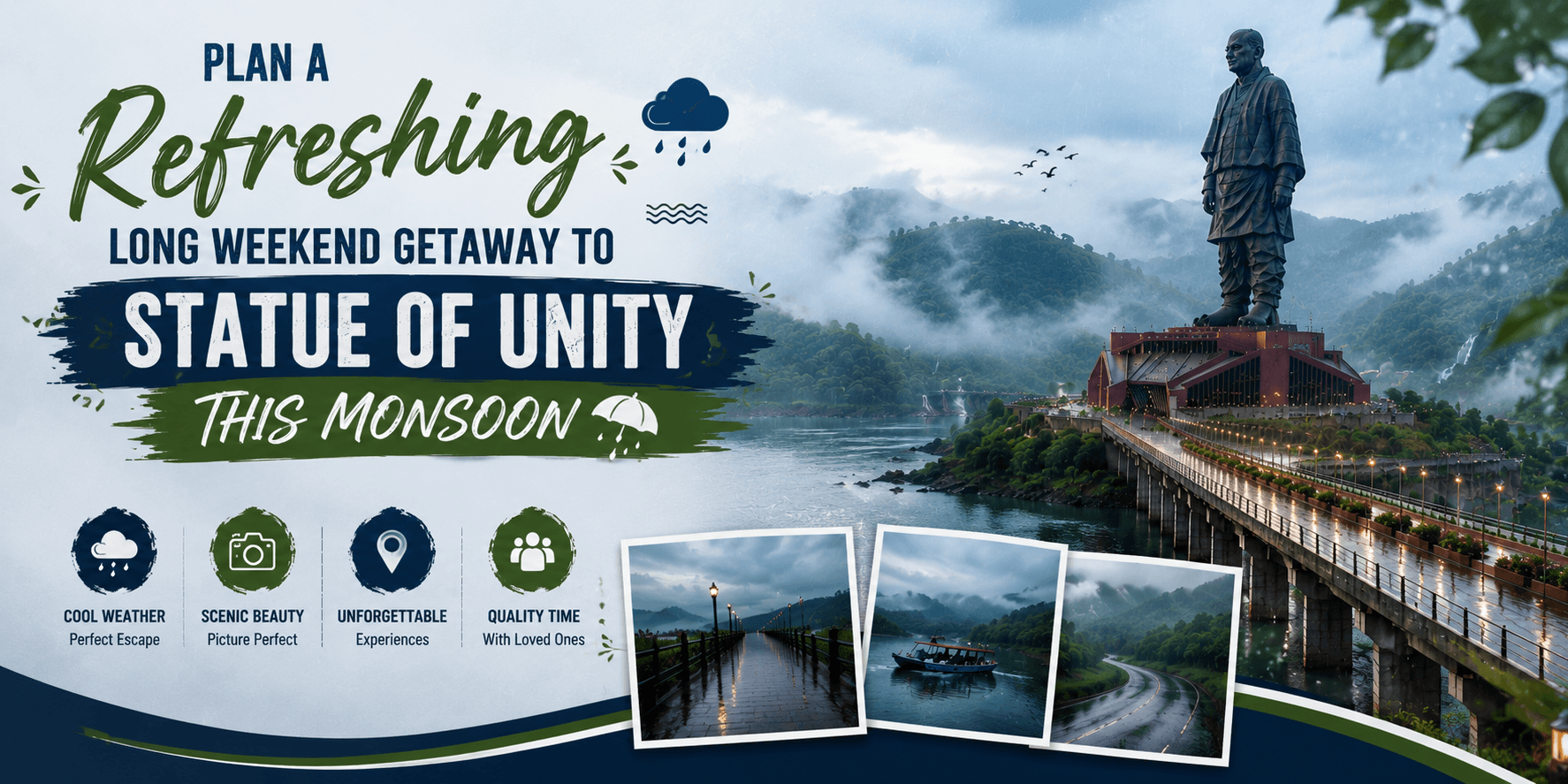 Plan a Long Weekend Getaway to Statue of Unity This Monsoon 2026