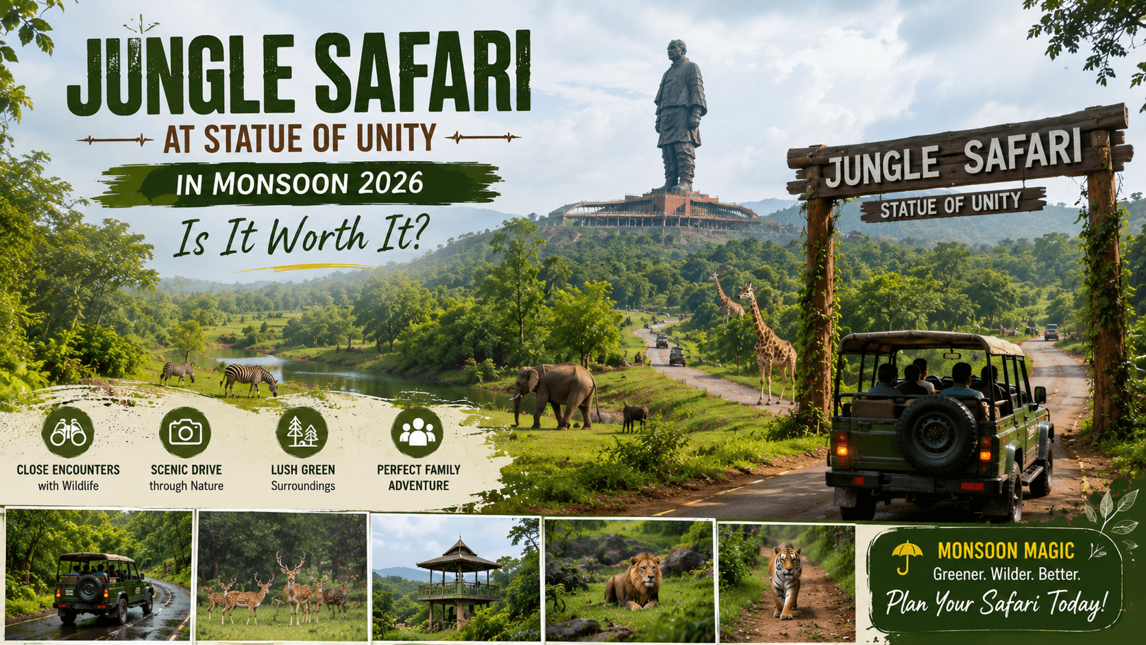 Jungle Safari Statue of Unity Monsoon 2026 – Worth It?