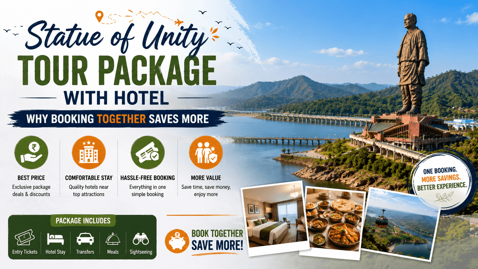Statue of Unity Tour Package with Hotel | Best Deals 2026