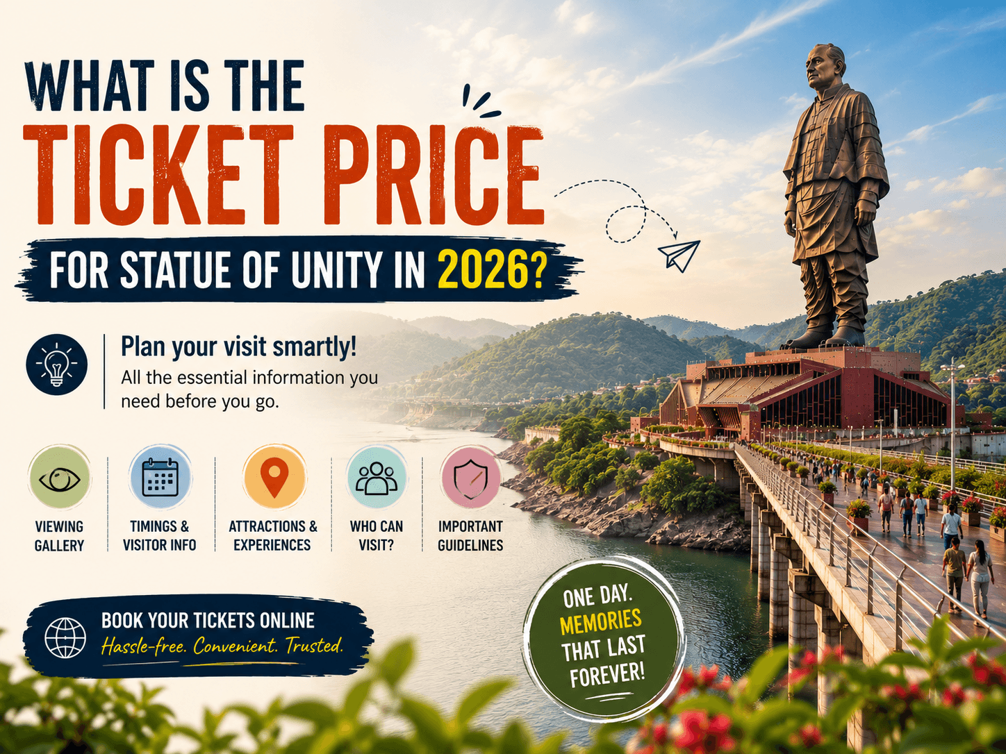What is the Ticket Price for Statue of Unity in 2026?