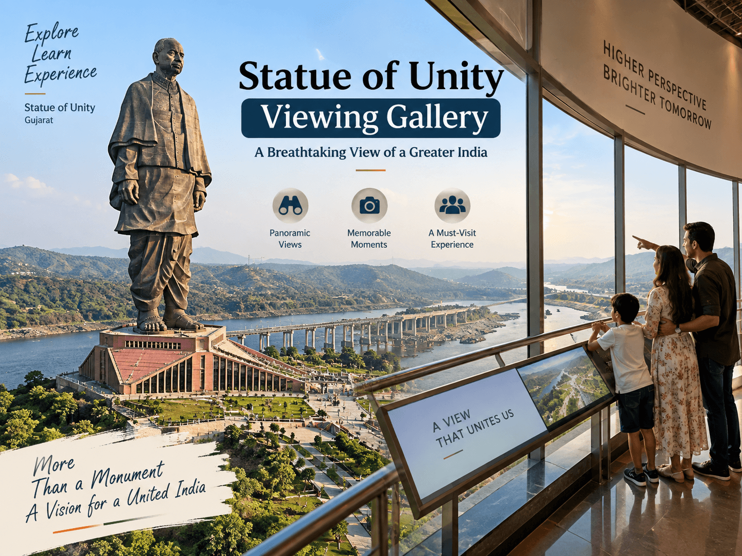 Statue of Unity Viewing Gallery: Ticket Price, Inside View & Online Booking Guide