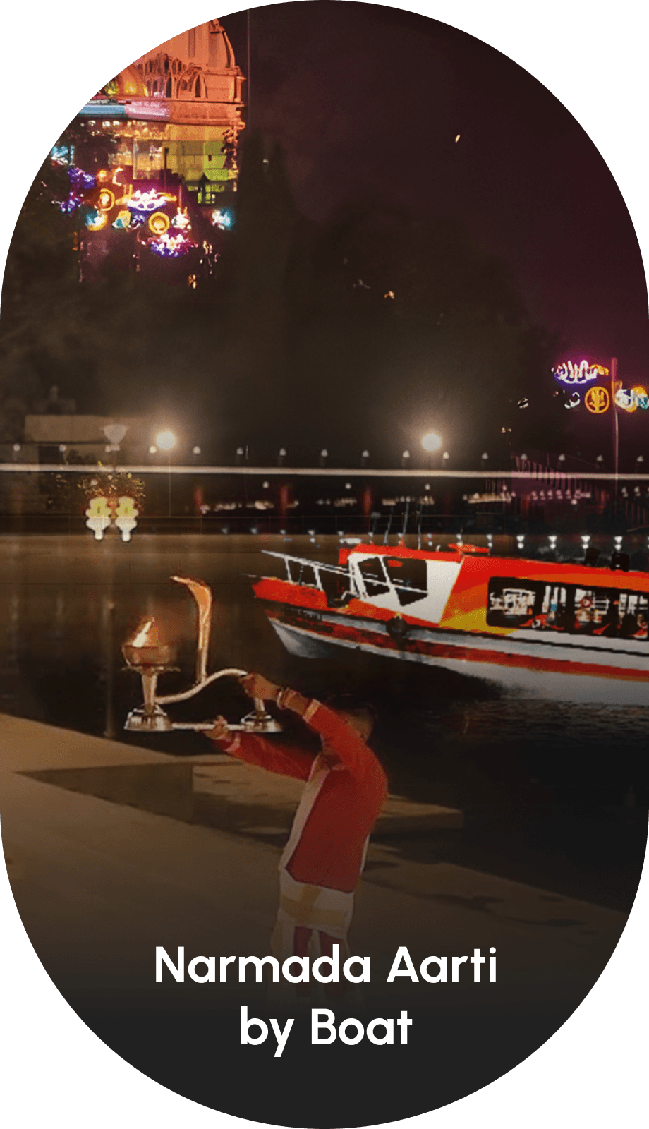 Narmada Aarti by the river near Statue of Unity, a must-visit cultural and spiritual attraction for tourists.